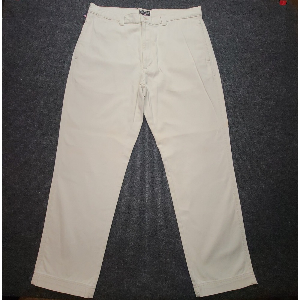 Polo Jeans Co Ralph‎ Lauren Utility Pleat Men's 38x32 Beige Pants 90s Y2K VTG
